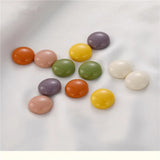 100pcs 14mm Resin Flatback Beads DIY Earring Accessory