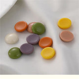 100pcs 14mm Resin Flatback Beads DIY Earring Accessory