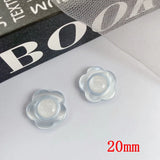 100pcs/lot 20mm Cartoon Flowers Resin Flatback Beads DIY Earring/Garment/Hair