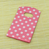 100pcs Pink Plastic Bag Charms Nuts Jewelry Packaging Small Candy Gift
