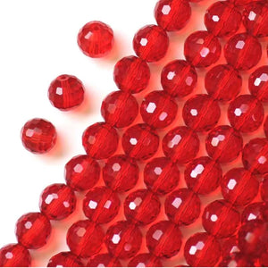 100pcs Crystal Glass Quartz 6mm Spacer Beads for Jewelry Making