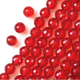 100pcs Crystal Glass Quartz 6mm Spacer Beads for Jewelry Making