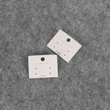 100pcs DIY Paper S925 Jewelry Card with PVC Hook Velvet Earrings Package Cards