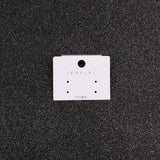 100pcs DIY Paper S925 Jewelry Card with PVC Hook Velvet Earrings Package Cards