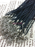 100pcs Lobster Clasp Waxen Cord Necklace String DIY Jewelry Materials
