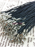 100pcs Lobster Clasp Waxen Cord Necklace String DIY Jewelry Materials