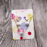 100pcs/lot Paper Earrings Card Dots Jewelry Necklace Cards