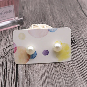 100pcs/lot Paper Earrings Card Dots Jewelry Necklace Cards