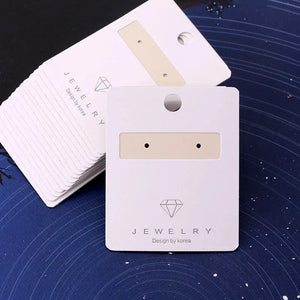 100pcs Earrings Display Cards Holder Jewelry Stand Tags