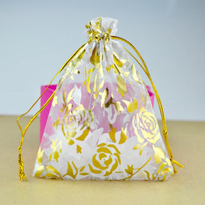 100pcs Organza Bag 9x12cm Small Wedding Pouch Gift Candy Jewelry Packaging Bags
