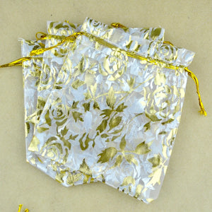100pcs Organza Bag 9x12cm Small Wedding Pouch Gift Candy Jewelry Packaging Bags