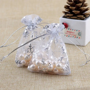 100pcs Organza Bags 10x14 13x18cm Tull Sheer Bolsa Christmas Gift Bag