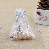 100pcs Organza Bags 10x14 13x18cm Tull Sheer Bolsa Christmas Gift Bag