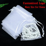 100pcs Organza Bags 9x12cm Wedding Favor Jewelry Pouch