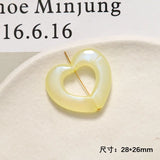 100pcs Hearts Shape Resin Beads DIY Jewelry Earring Accessory
