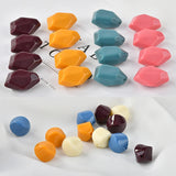 100pcs Retro Irregular Shaped Resin Acrylic Beads DIY Earrings Charms