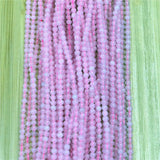 Pink Crystal Round Beads 2mm3mm for DIY Jewelry Making 15''