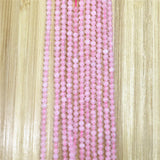 Pink Crystal Round Beads 2mm3mm for DIY Jewelry Making 15''