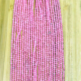 Pink Crystal Round Beads 2mm3mm for DIY Jewelry Making 15''