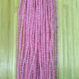 Pink Crystal Round Beads 2mm3mm for DIY Jewelry Making 15''