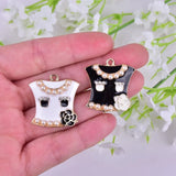 10PCS Lady Clothes Alloy Charm Necklace Pendants