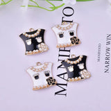 10PCS Lady Clothes Alloy Charm Necklace Pendants