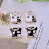 10PCS Lady Clothes Alloy Charm Necklace Pendants