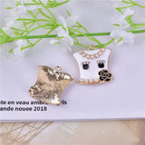 10PCS Lady Clothes Alloy Charm Necklace Pendants