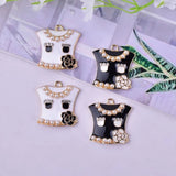 10PCS Lady Clothes Alloy Charm Necklace Pendants