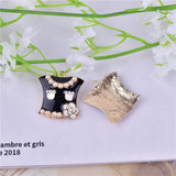 10PCS Lady Clothes Alloy Charm Necklace Pendants