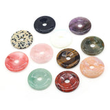 10PCS Rose Quartz Large Hole Beads Pendant Necklace Bracelet Gift