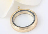 Set of 10 30MM Plain Round Glass Locket Pendant