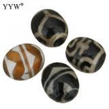10PCs/Lot Natural Tibetan Agate Dzi Beads Oval 15x18x15mm Antique Loose Stone