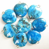 10Pcs 20mm Crazy Lace Agate Heart Pendant for Jewelry Making