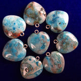 10Pcs 20mm Crazy Lace Agate Heart Pendant for Jewelry Making