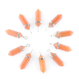 10Pcs Agate Stone Pendant Chakra Jewelry Gift