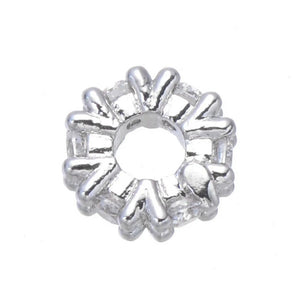 10Pcs 8mm CZ Rhinestone Spacer Beads for Jewelry Making