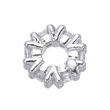 10Pcs 8mm CZ Rhinestone Spacer Beads for Jewelry Making