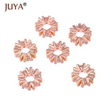 10Pcs 8mm CZ Rhinestone Spacer Beads for Jewelry Making
