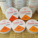 10 Clear Nylon Beading Elastic Stretch Wire Cord Thread 0.4-1mm