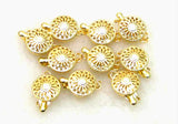 10X 12mm Sun Flower Shape Clasp-gp27