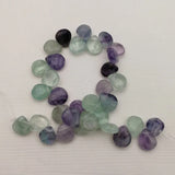 10X12mm Natural Fluorite Stone Drop Spacer Beads 64pcs