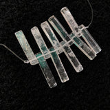 10pcs Clear Bead Pendant 4x5x35mm Gemstone Blade Bead DIY