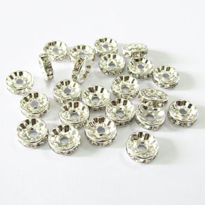 10mm Crystal Rhinestone Spacer Beads For Jewelry