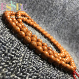 10mm Dragon Scale Rudraksha 108 Bracelet Meditation Jewelry