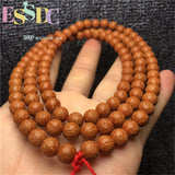 10mm Dragon Scale Rudraksha 108 Bracelet Meditation Jewelry