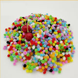 10mm Pompoms Soft Pom Poms Fur Ball Arts Toys Crafts DIY Apparel Sewing