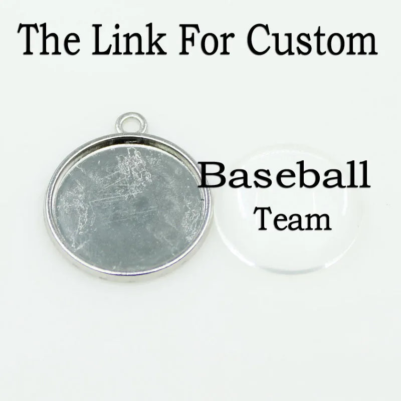 10pcs American Baseball Sport Hanging Dangle Charms for DIY Bracelet