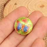 10pcs Beijing Cloisonne Bead Jewelry DIY Accessories