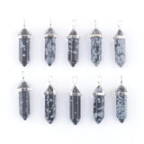 10pcs Alabaster Stone Pillar Charms Pendants & Necklaces TN4466